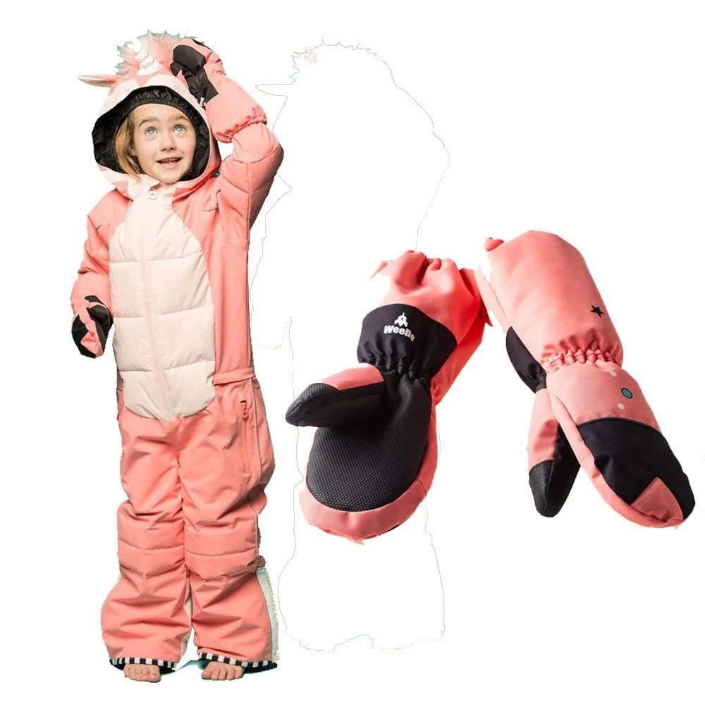 Manbi Weedo Kids Unicorn Snowsuit & Gloves - Image 5